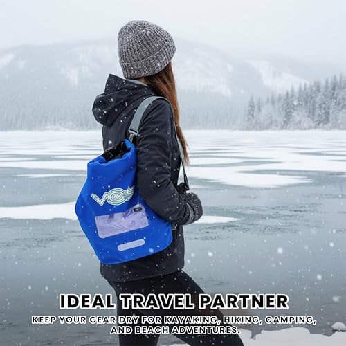 VOS Waterproof Premium Dry Bag – 5L | All-purpose Bag Lightweight Dry Storage Bag Backpack for Travel, Swimming, Boating, ...