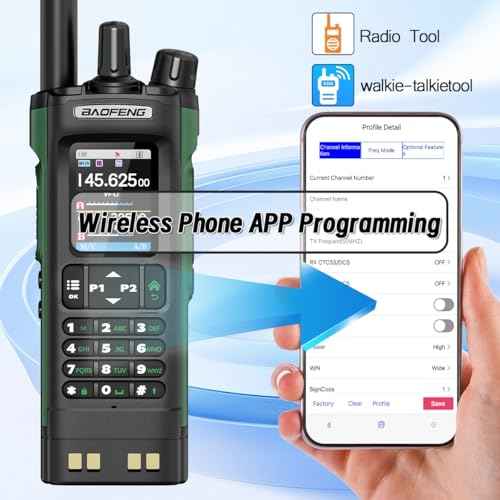 BAOFENG Radio UV32 Ham Radio Handheld 10W Rechargeable Walkie Talkies Long Range UV-32 Two Way Radio NOAA Weather Radio with GPS,Copy Frequency APP Programming 2500mAh Battery USB-C Charging (2P ack)