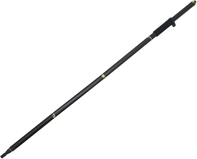 Mountlaser GPS 2 Meter 4 Section Rod， Survey Pole RTK GPS Carbon Fibre Surveying Prism Pole with Bubble for Land Surveying...