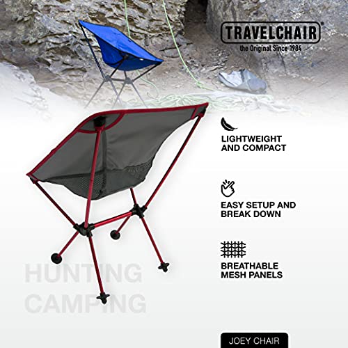 Travel Chair Joey Chair Folding Camping Chair Outdoor for Hiking Backpacking Lawn Beach Sports Lightweight Stable Portable...