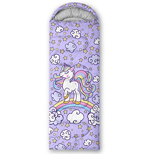 Axolotl Unicorn Sleeping Bag for Kids Boys Girls–Lightweight Warm Cold Weather Sleeping Bags,Waterproof Portable Sleeping ...