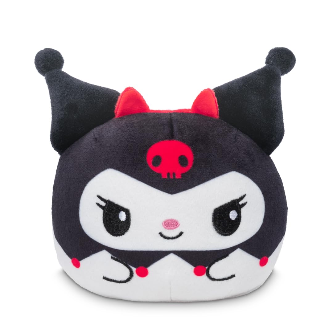 TeeTurtle My Melody and Kuromi Reversible 4" Halloween Plushie - Angel and Devil - Cute Kawaii Soft Stuffed Animal