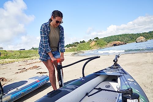 AQUAGLIDE Universal SUP Hand Pump for Stand Up Paddle Boards Single and Double Action High Pressure Pump 29 PSI Capability...