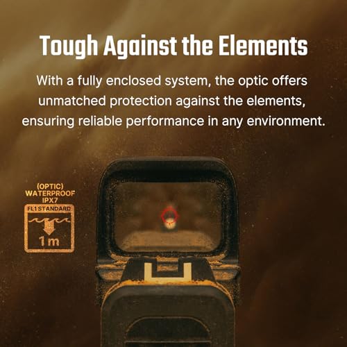 OSIGHT SE Enclosed Micro Red Dot Sight - RMSc/K Footprint Compatible | 2 MOA Dot & 32 MOA Circle Dual Reticle System | Dur...