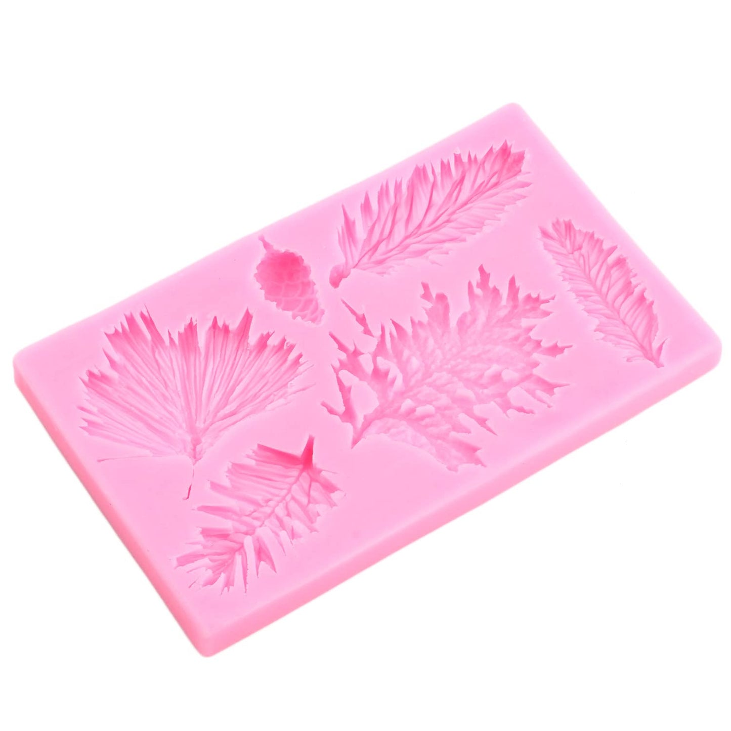 Mujiang Christmas Pinecone Cake Fondant Mold Pine Cone Silicone Chocolate Candy Mold For Cake Decorating Cupcake Topper Sugar Gum Paste Polymer Clay Set Of 2