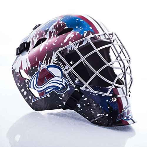 Franklin Sports Team Licensed NHL Hockey Goalie Face Mask - Goalie Mask for Kids Street Hockey - Youth NHL Team Street Hockey Masks