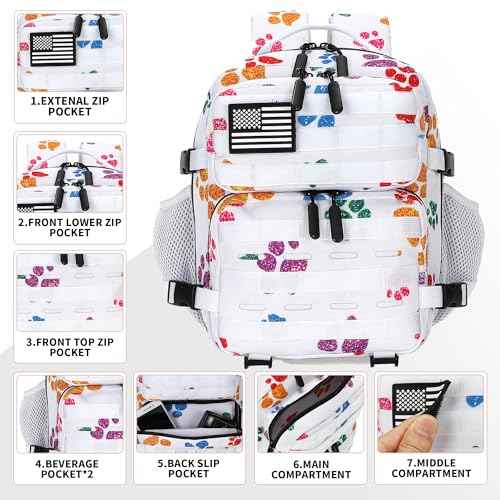 9L Mini Tactical Backpack for Men and Women Tactical Backpack Small for Hiking Small Tactical Bag Fitness Pack