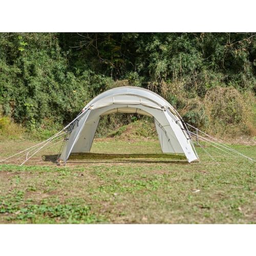 Snow Peak Vault 4 Person Tent, Versatile, Open Air Shelter, Outdoor Adventure, Camping, Three Seasons, Ivory