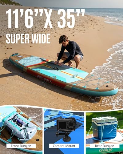 ZLX 11'6" x 35" Paddle Board & 2 x Paddle Board Seat