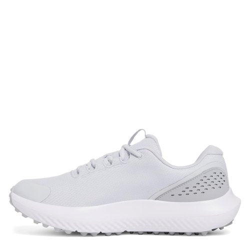 Under Armour Men's Surge Golf Cleat, (014) Halo Gray/Halo Gray/Metallic Silver, 12, US
