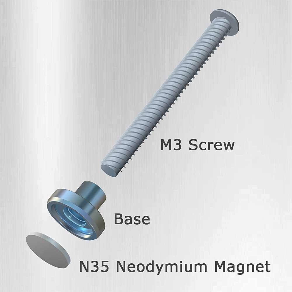 M3 Magnetic Screw Set, Suitable For Fixing 25Mm Thickness Cooling Fan On The Surface Of Various Electronic Products (5 Pack)