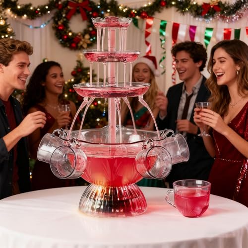 Practical 110V Beverage Tower 360 Degree Degree Viewing ABS Drink Dispenser Perfect For Entertaining Guests Luxurious Even...