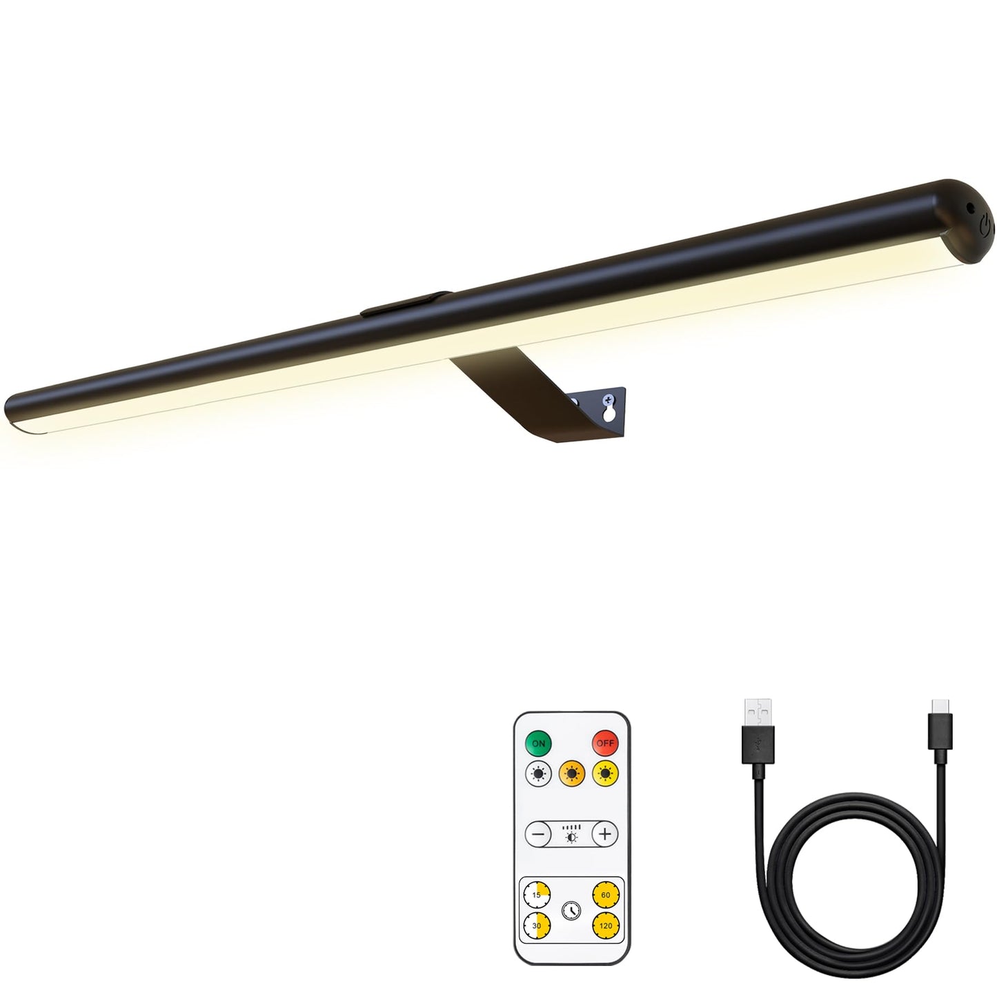 22'' Metal Art LED Display Light with 400LM, 3 Colors, Dimmable, Timer-OFF for Painting, Dartboard