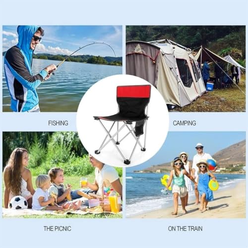 HVVRNEWF Camping Chairs Ultralight Outdoor Folding outdoor chair for camping Travel Leisure Backpack Foldable Beach Fishin...