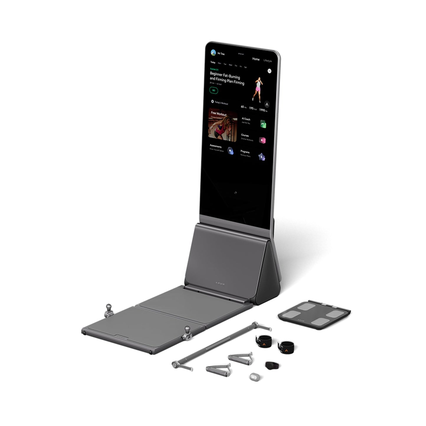AEKE Smart Home Gym System- Fitness Mirror K1: AI-Powered All-in-One Fitness Machine for Full-Body Strength Training and Personalized Workouts
