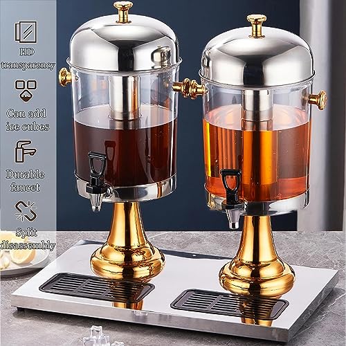 NYTFHMS Drink dispensers for Parties, Stainless Steel Juice Beverage Dispenser, 8/16/24L Catering Drinks Fountain, for Jui...
