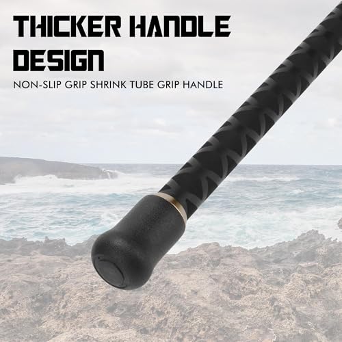 LITTMA Conventional Saltwater Fishing Rods with Fuji Ring Heavy Duty 9/10/11/ 12ft Portable Graphite Surf Casting/Spinning...