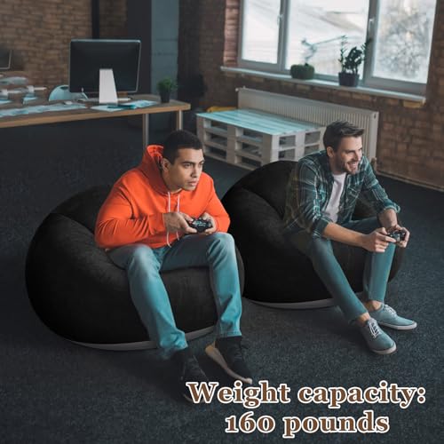 Realspring Inflatable Bean Bag Chairs Outdoor Blow up Camping Chairs Inflatable Lazy Sofa Folding Portable Bean Bag Lounge...