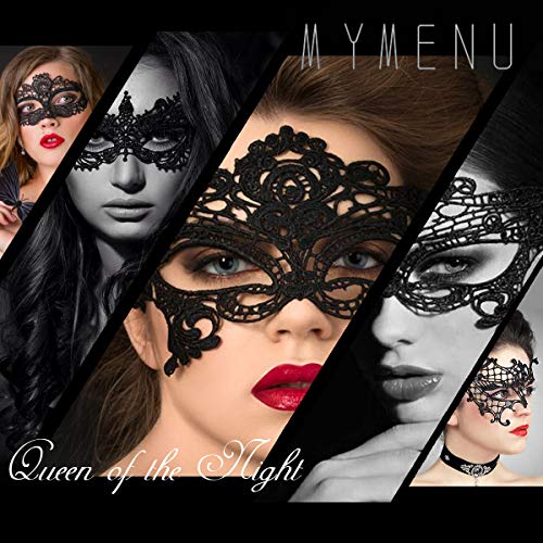 MYMENU Masquerade Mask for Women Venetian Lace Eye Mask For Party Prom Ball Costume Mardi Gras