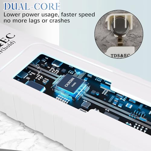 4 in 1 Digital Water Quality Tester,2025 NewTDS/EC/Temperature（°C/°F）Meter,0-9990 PPM Meter,Water Tester for Drinking Wate...