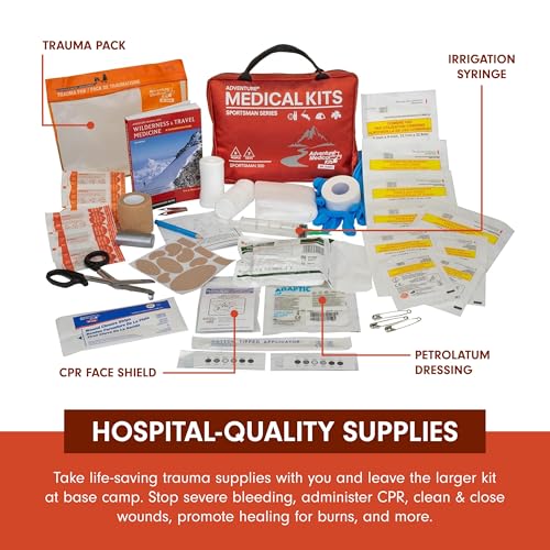 Adventure Medical Kits Sportsman Series Medical Kit - 300 - First Aid Kit for Camping, Hiking, Hunting & More - For 6 Peop...