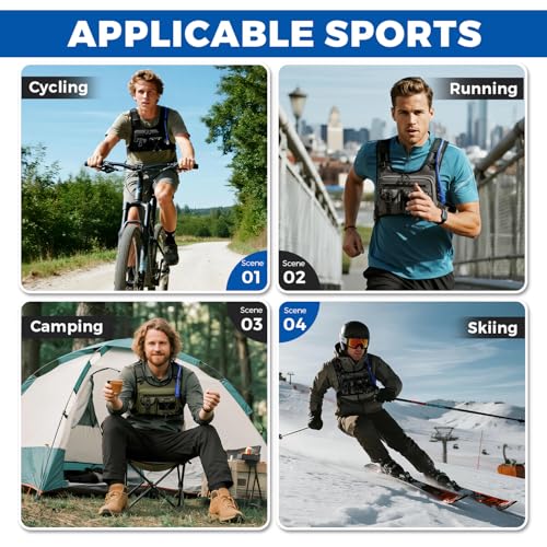 Criuage USA Original Patent Running Hydration Vest Backpack, Lightweight Chest Pack with 2.0L Water Bladder Bag Daypack fo...
