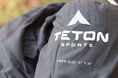 Teton Sleeping Bag Liner; A Clean Sheet Set Anywhere You Go; Perfect for Travel, Camping, and Anytime You’re Away from Hom...