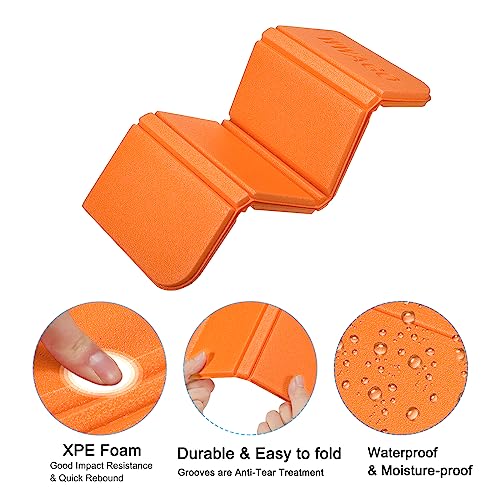 PATIKIL Foldable Cushion Seat Camping Sitting Pad Small Waterproof XPE Foam Outdoor Sitting Mats for Picnic Hiking Stadium...
