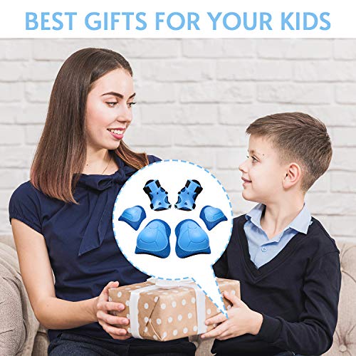 Kids/Youth Knee Pad Elbow Wrist Pads Guards Protective Gear Set, for Roller Skates,Cycling Bike,Skateboard,Inline Skatings...