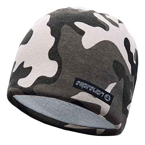 EMPIRELION Softshell Winter Fleece Lined Beanie Hats, 9" Running Skull Cap Thermal Tactical Watch Cap Men Women