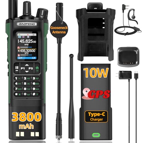 Ham Radio BAOFENG Radio UV32 Handheld 10W Rechargeable Walkie Talkies Long Range UV-32 5RM Two Way Radio NOAA Weather Radi...
