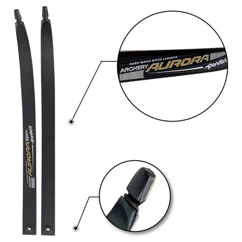 PANDARUS Wooden Takedown Recurve Bow 62" Right Handed Adult & Youth Beginner for Outdoor Training,Hunting & Competition Bow Set(35lbs, Right Handed)