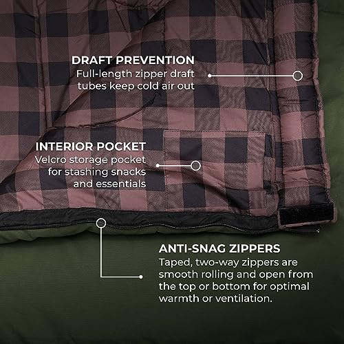 Teton Junior, 20 Degree and 0 Degree Sleeping Bags. Finally, Sleeping Bag for Boys, Girls, All Kids, Warm and Comfortable,...