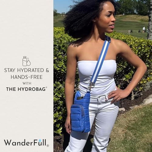 WanderFull® Original HydroBag®, Fits Up to 32 oz Water Bottle Holder with Strap, Hands-Free Crossbody, Water Bottle Carrie...