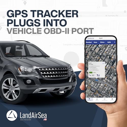 LandAirSea Sync GPS Tracker - 8.95 per month. Full Global Coverage. 4G LTE Real-Time Tracking for Vehicle, Asset, Fleet, a...