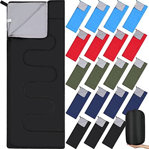 Mixweer 20 Pack Camping Sleeping Bulk 4 Season Cold Weather Sleeping Bag Waterproof Lightweight Compact Sleeping Bag for B...