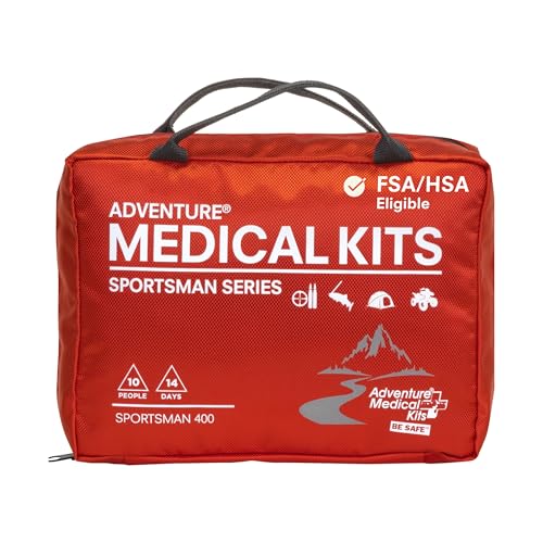 Adventure Medical Kits Sportsman Series Medical Kit - 400 - First Aid Kit for Camping, Hiking, Hunting & More - For 10 Peo...