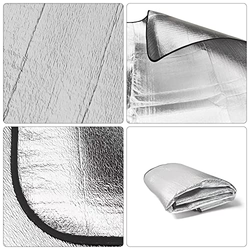 Wind Tour Outdoor Double-Sided Moisture-Proof Aluminum Foil Foam Pad Waterproof and Insulating Foil Mat Picnic Mat Camping...