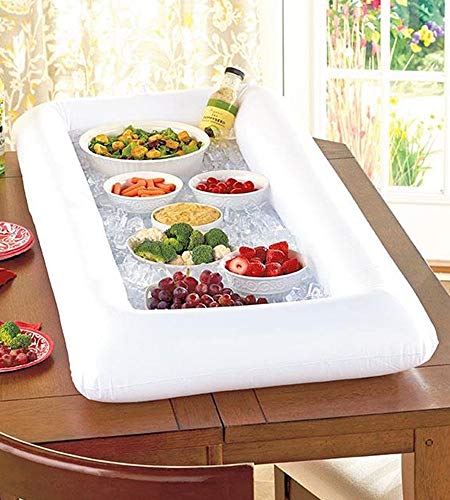 jollylife 3PCS Inflatable Cooler Serving Bars Pool Party Blow Up Coolers Food Holder Ice Tray BBQs, Picnics,Buffets Indoor...