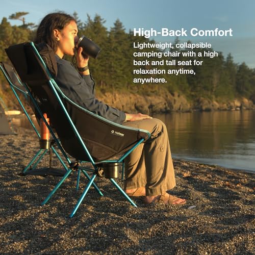 Helinox Sunset Chair Lightweight High-Back Collapsible Camping Chair Coyote tan, 3.4Ibs Outdoor Chairs, Picnic Chair, Port...