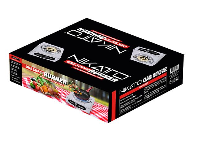 Nikatto Single Burner Gas Stove With Regulator, Stainless Steel Propane Stove For Camping, Tailgating, and Hurricane Prepa...