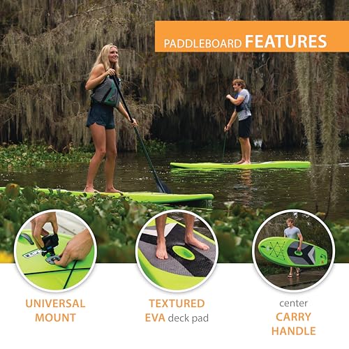 Lifetime 90891 Horizon 100 Stand-Up Paddleboard, 2 Pack, Paddles Included, Lime Green, 10'