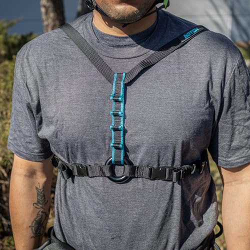 Notch Chester SRS Chest Harness Purpose Built for SRT Climbing, made from Lightweight and Durable Nylon Webbing, Multiple ...