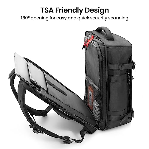 tomtoc Travel Backpack 40L, TSA Friendly Flight Approved Carry-on Luggage Hand Water-resistant Lightweight Business Rucksa...
