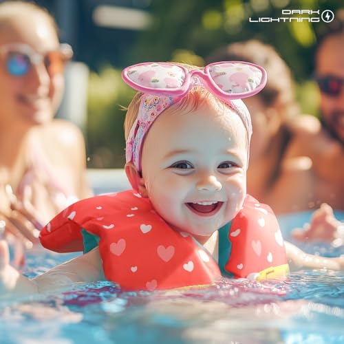 Dark Lightning USCG Approved Infant Life Jacket 0-30 lbs, Swim Vest for Baby/Toddlers 1-3 Year Old 20-30 lbs,Toddler Float...