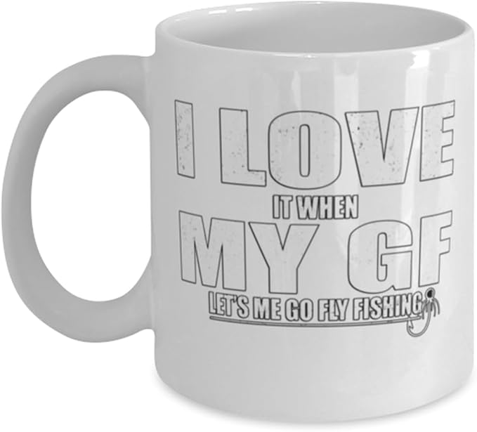 Fly Fishing Adventures - Fishing Enthusiasts - 11 oz White Ceramic Coffee Mug - Outdoor Vibes