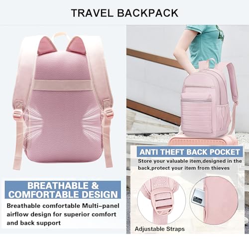 KEOFID Travel Backpack for Women, Womens Work Backpacks, Backpack Purse, Back pack for College Girls, Carry-On Travel Back...