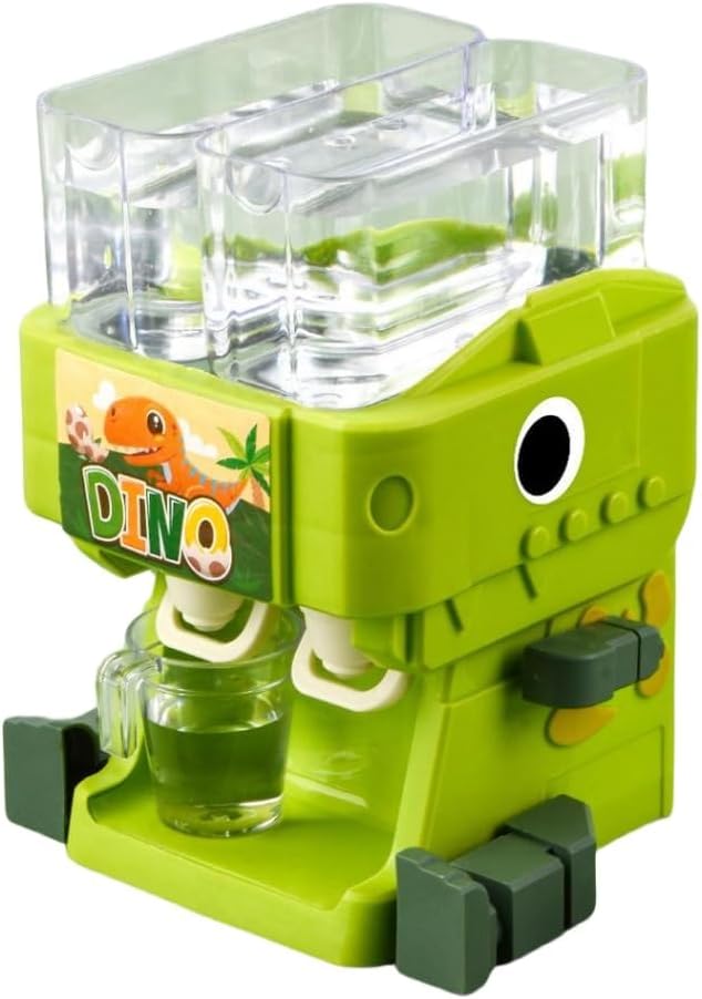 RMISODO Mini Water Dispenser for Kids Adorable Dinosaur Water Machine, Double Water Outlet Drinking Water Fountains Toys f...