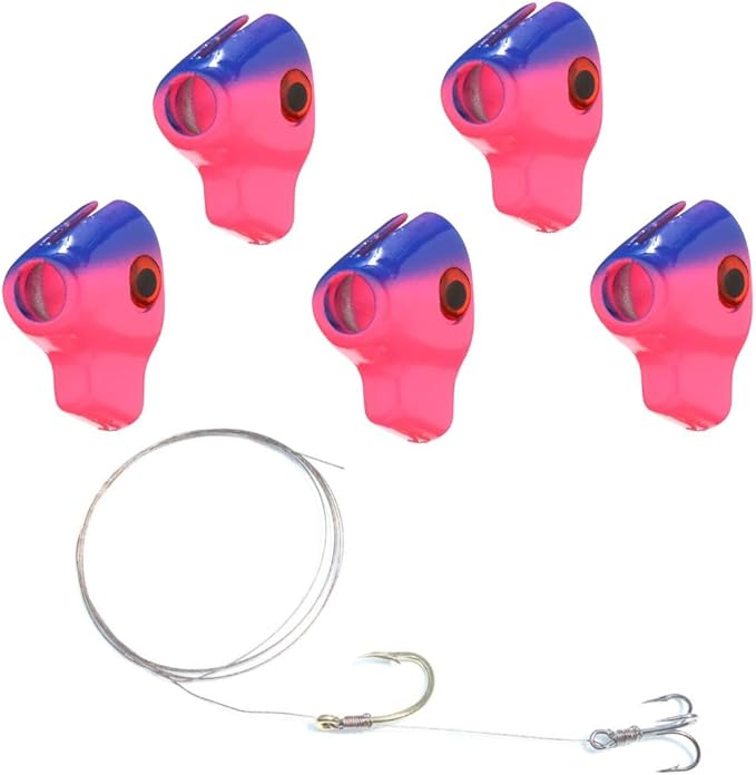 Ballyhoo Trolling Lures with Free Offshore Rig Included for Mahi Mahi Dolphin Dorado Wahoo Marlin Tuna Offshore Big Game L...