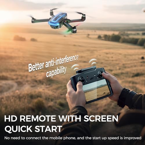GPS Drone with 4K HD Camera for Adults,4.5 inch HD Screen on Remote Controller,FPV RC Drones with Auto Return, Follow Me a...